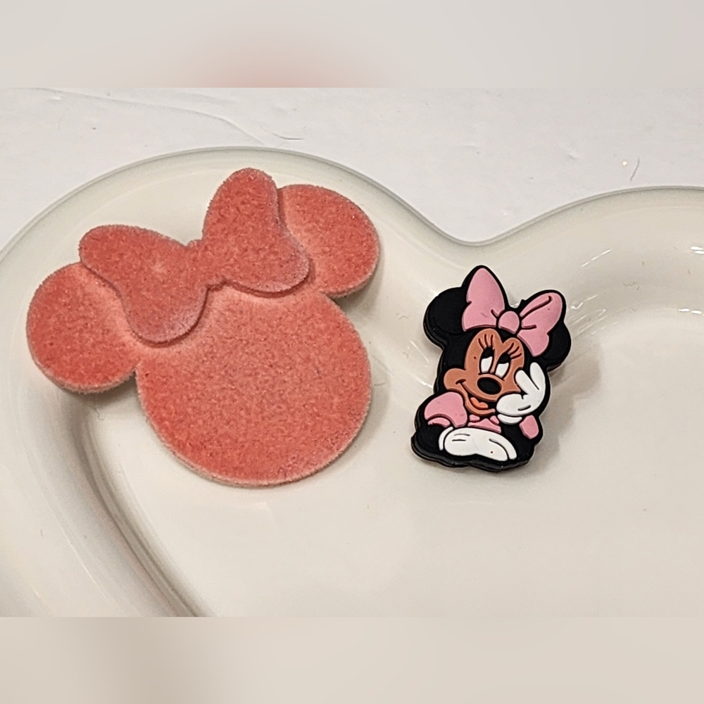 Flatback Focal Bead Mouse Beaded Pen Badge Crafts Pink Magnet Keychain Bag Clip